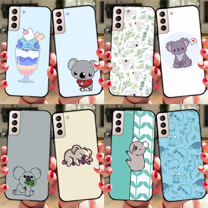 Милый мультяшный чехол Koala для Samsung Galaxy S20 FE S21 Ultra S8 S9 S10 Note 10 Plus 20 S22 Ультратонкий |