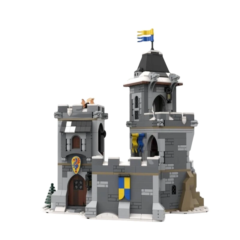 

971PCS MOC European Medieval Street View Northern Lights towers Dragon's Nest DIY creative ideas Retro Toy Birthday Gift blocks
