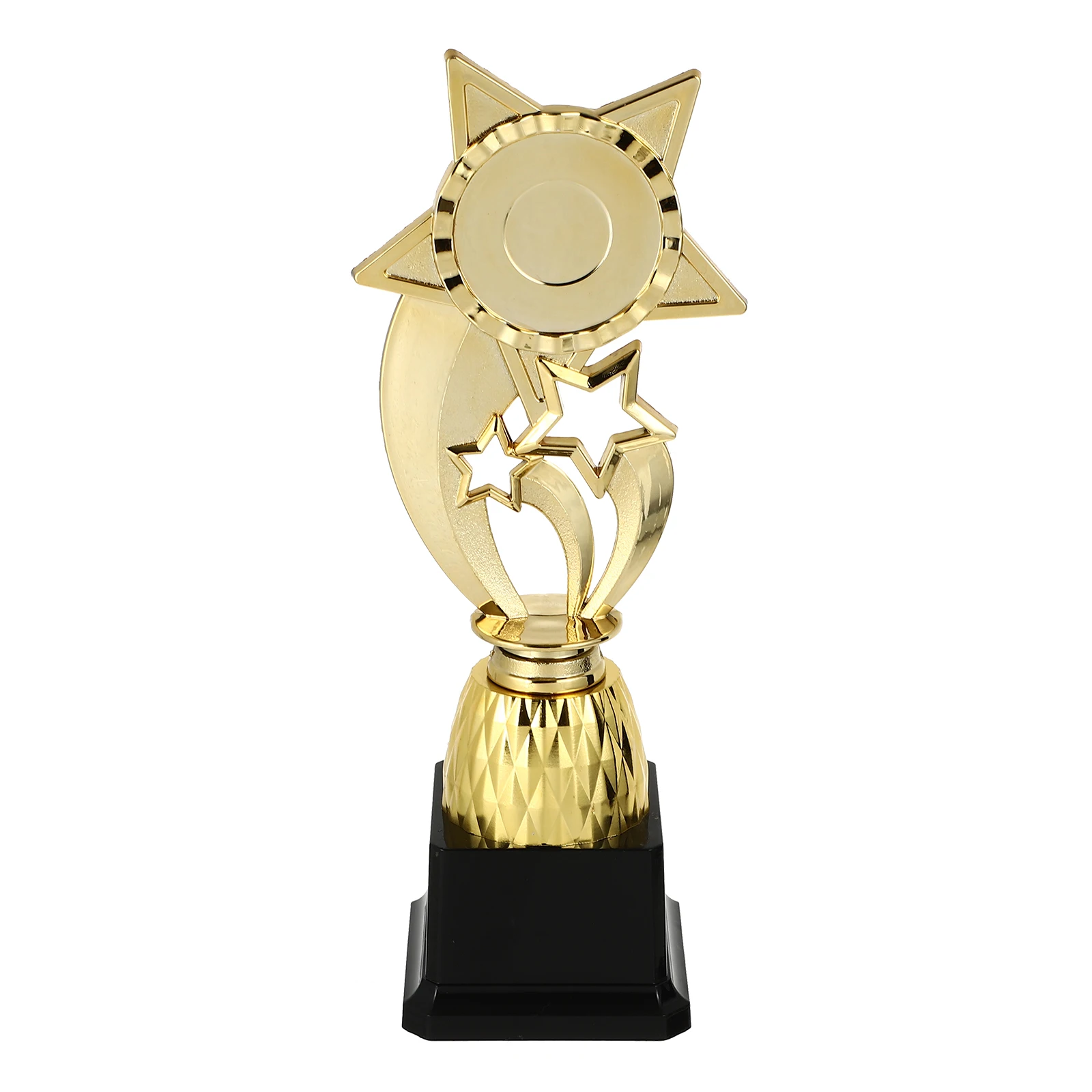 Plastic Competition Trophy Desktop Children Trophy Decorative Star Trophy Delicate Awards Trophy for Football Basketball Game