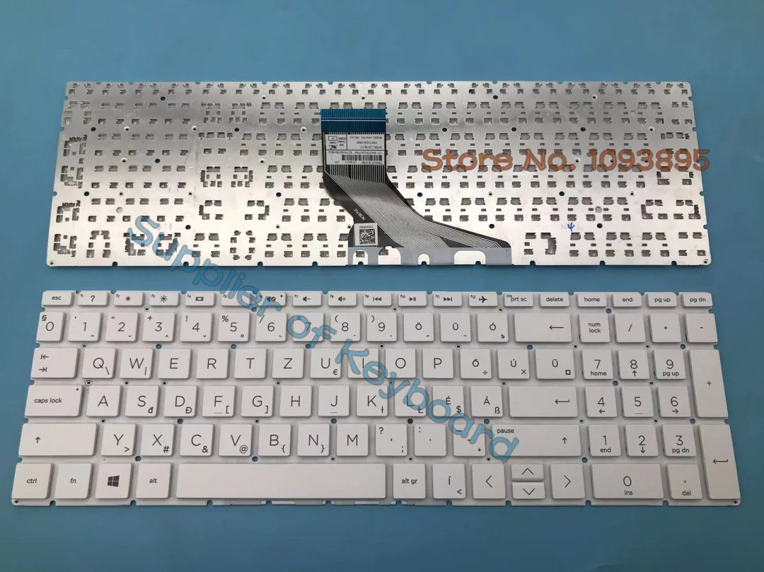 

New For HP Home 15-db0000 15-db1000 15-db0005nh 15-db0006nh Series Laptop Hungarian Keyboard White