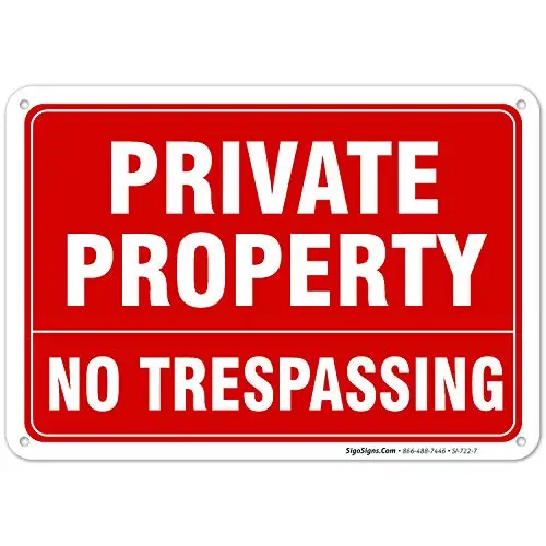 Не ограничивающие ограничения знаки личной собственности УФ-защита для частного