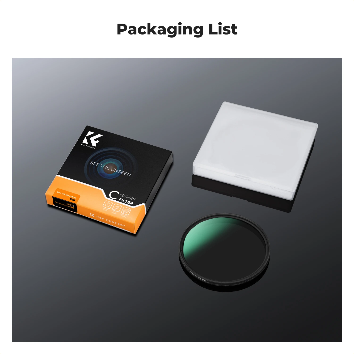 K&ampF Concept C-Series Black Msit Diffusion 1/4 и CPL Фильтр 2в1 Мечтательная атмосфера 37 мм-82 мм для