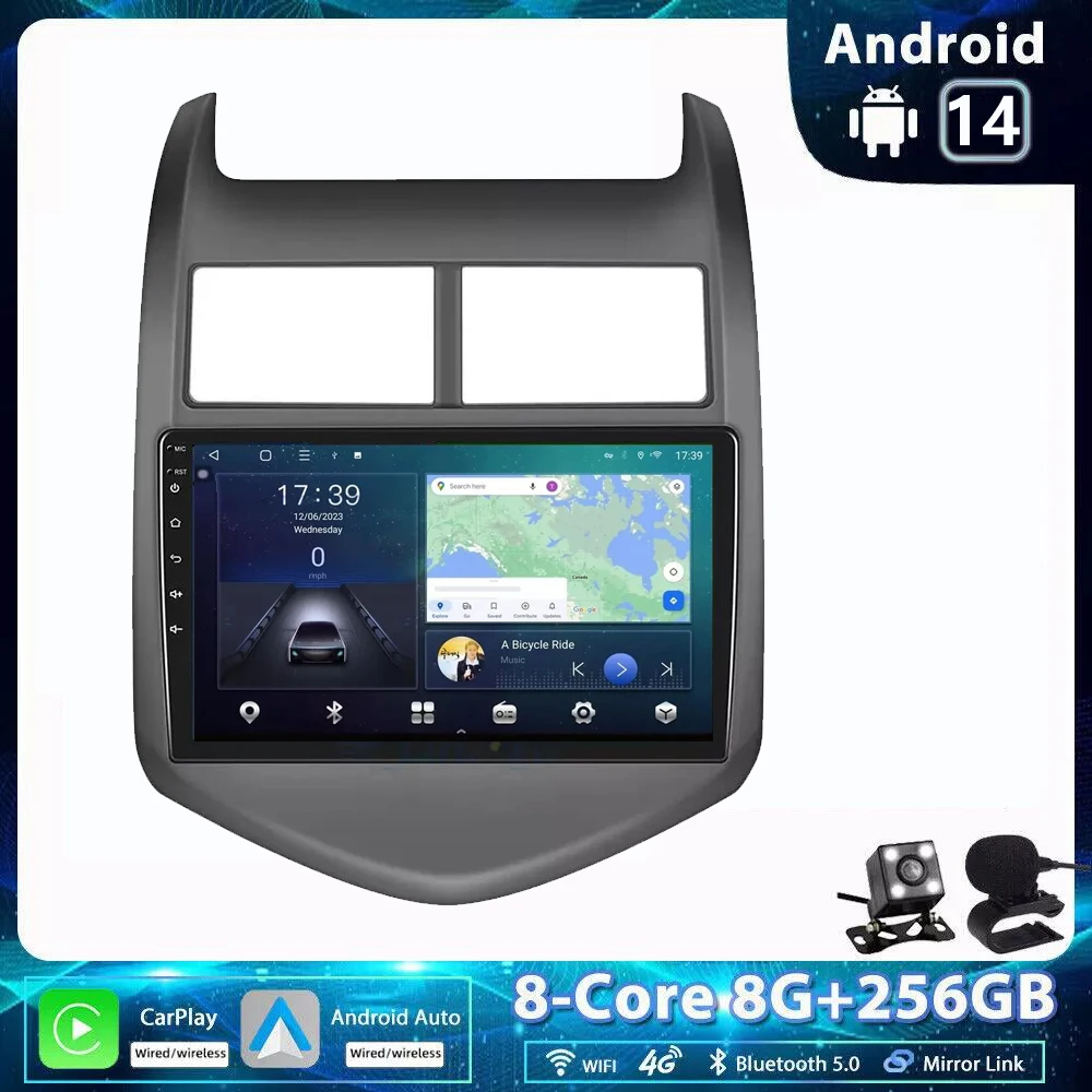 Автомобильное радио Android 14 0 для Chevrolet Aveo 2 Sonic T300 2011-2015 мультимедийный плеер Naviagtion