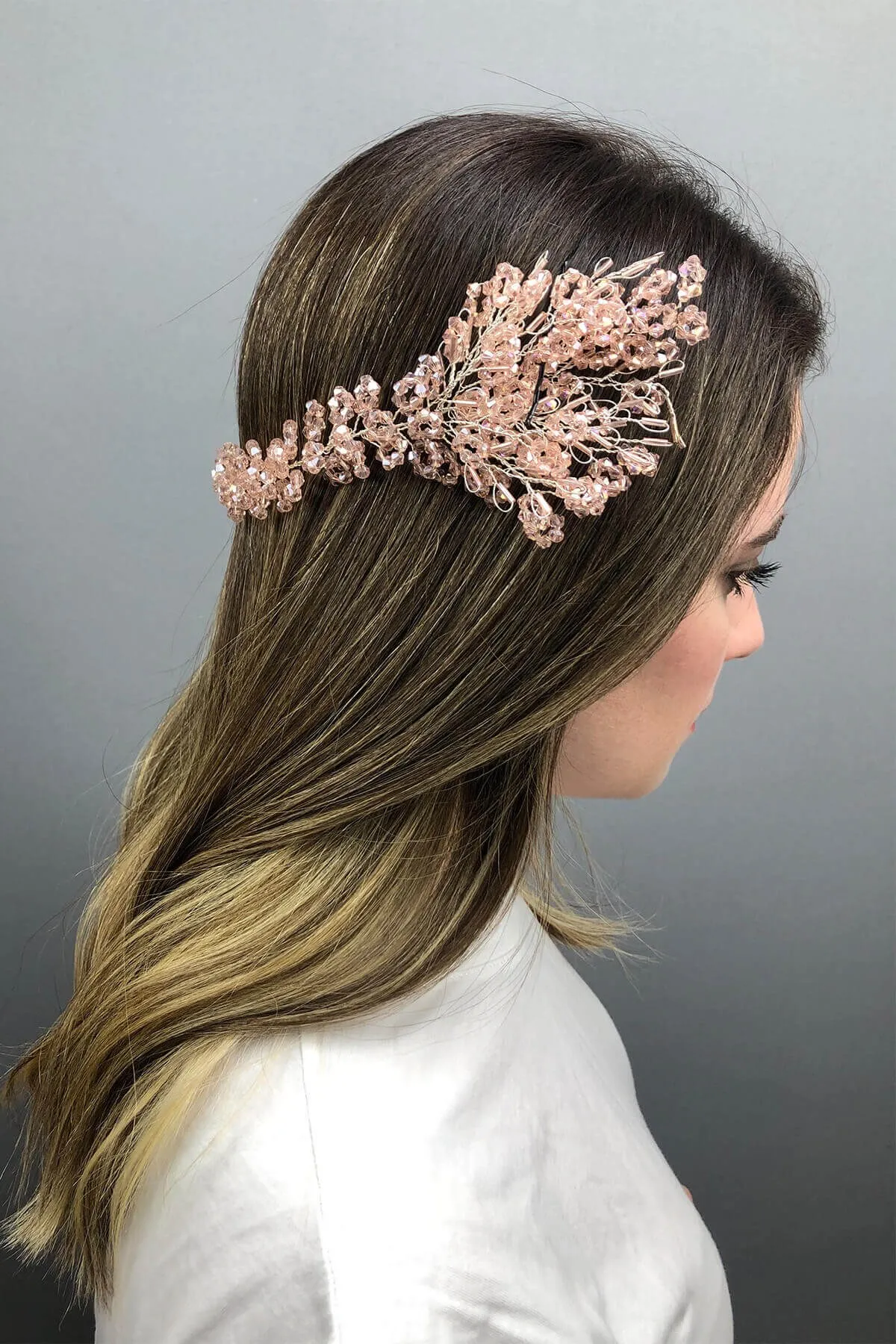 

Powder Helen Crystal Bridal Henna Crown