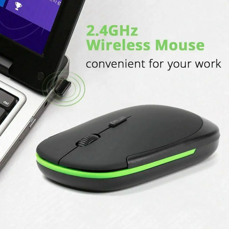 

2.4 GHz Wireless Cordless Mouse Mice Optical Scroll For PC Laptop Computer + USB