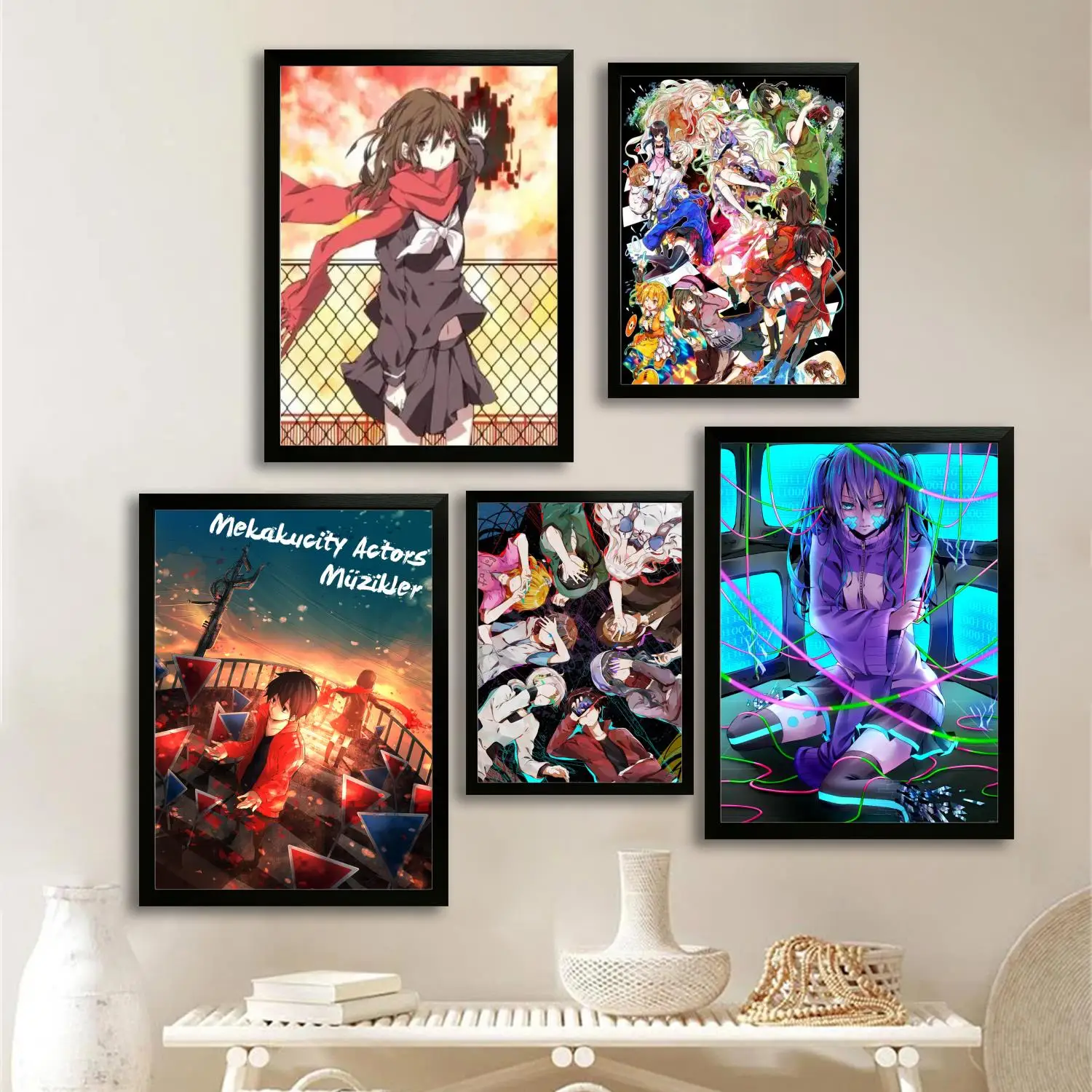 Mekakucity Actors Холст Художественный Постер