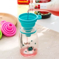 foldable funnel household filter collapsible funnel portable funnel mini hanging funnels wine flask filter plastic kitchen tool