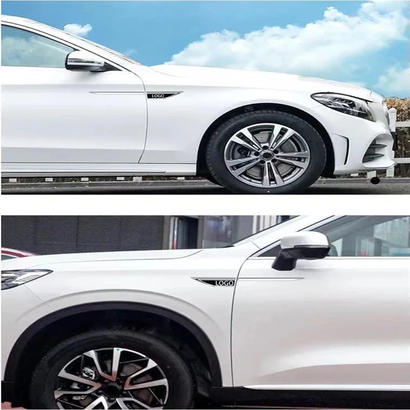 2 шт. автомобильные наклейки на боковые двери с логотипом BYD ATTO3