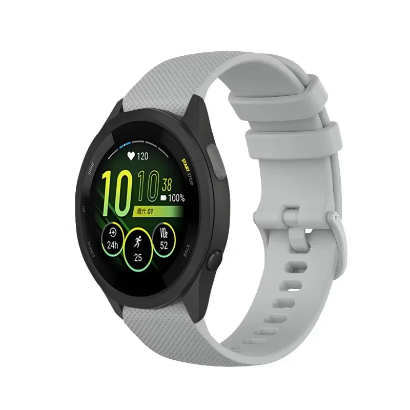 Фото Мягкий силиконовый ремешок 20 мм 22 мм для Garmin Forerunner 570 170 70 265 965 165 55, браслет для Garmin Venu 4/3 Active 6/5 №3