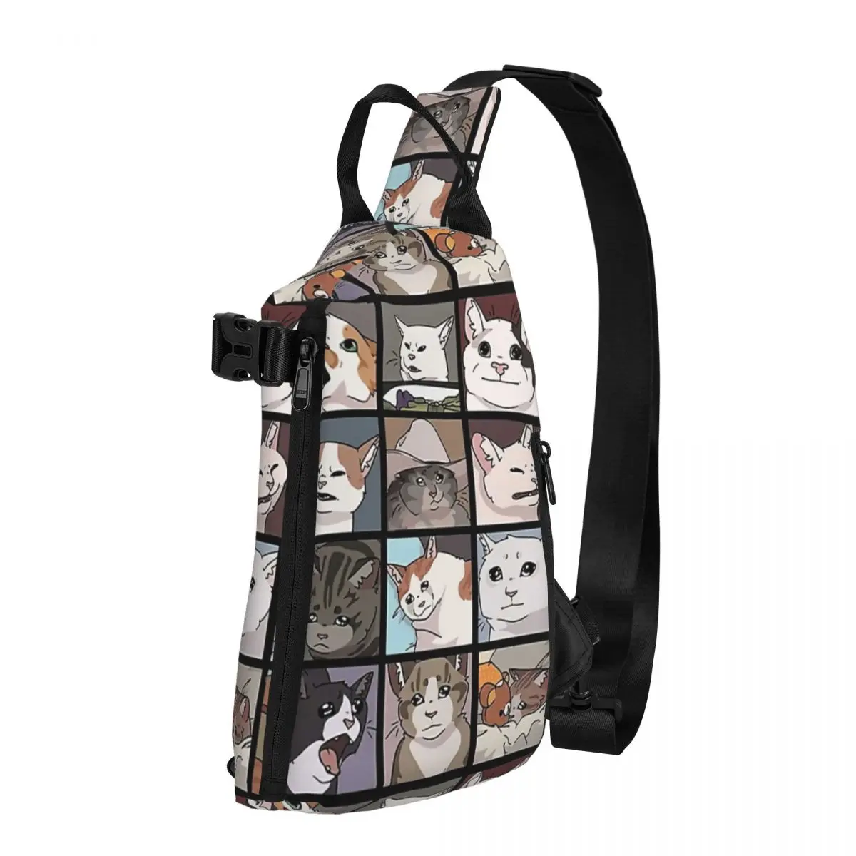 Meme Cats 2.0 Shoulder Bags Chest Cross Chest Bag Diagonally Casual Man Messenger Bag