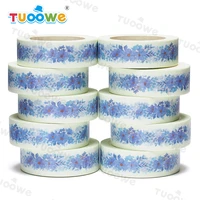 new 10pcslot 15mm x 10m pastel blue floral watercolor scrapbook paper masking adhesive washi tape washi tape set designer mask
