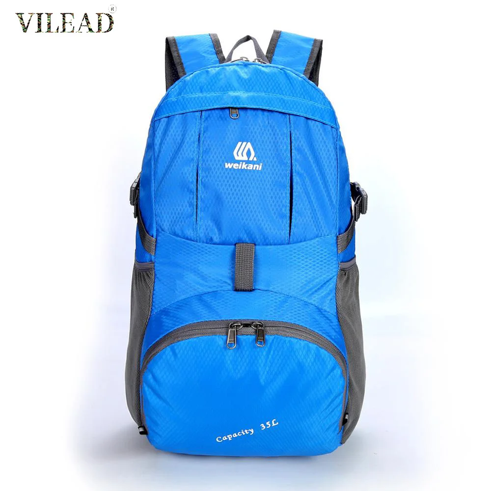 

Vilead 35L Waterproof Nylon Camping Hiking Backpack Portable Folding Sports Bag Breathable Men Women Outdoor Travel Bag