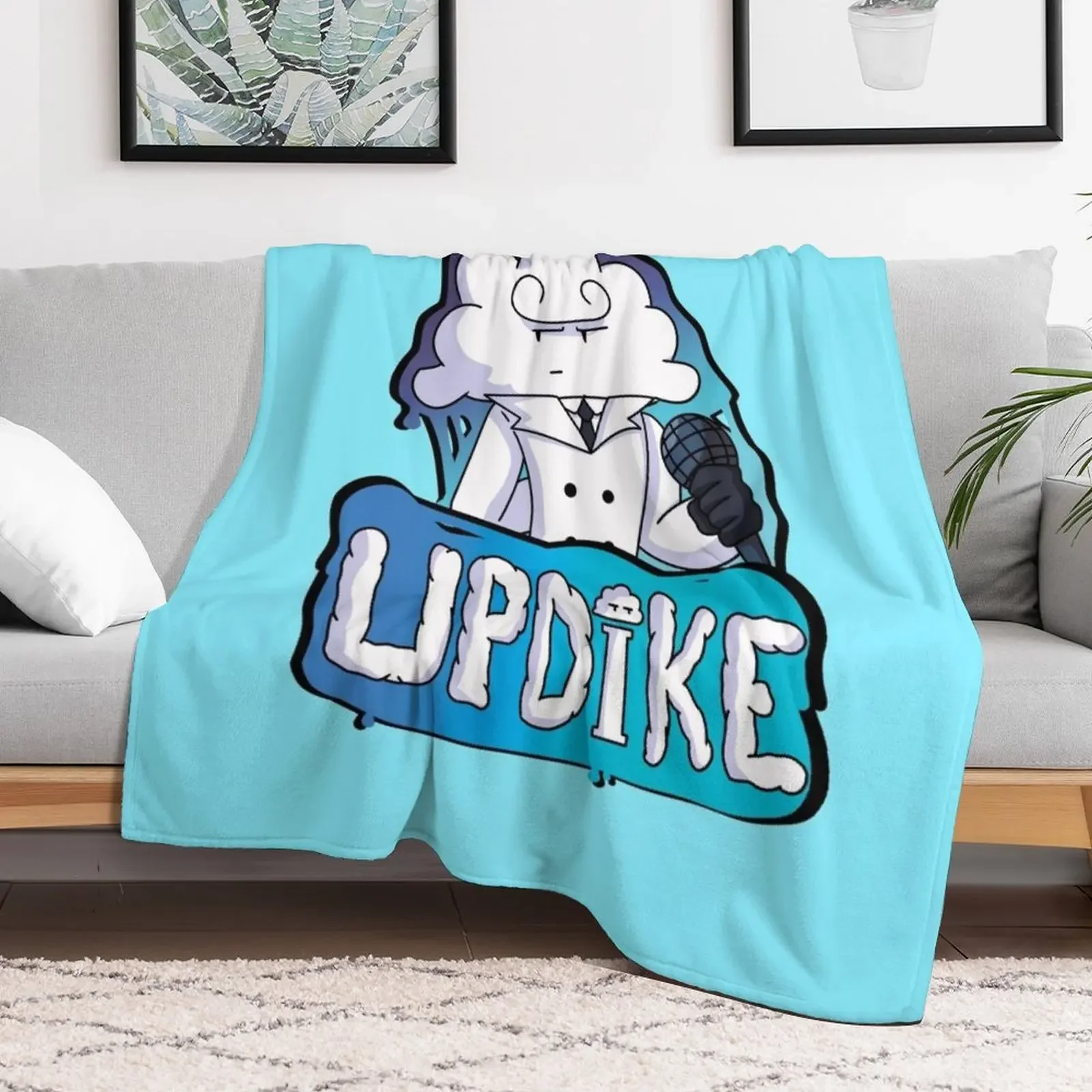 Фото Плед Fnf Mod Character Updike Graffiti, устойчивый к пятнам, уютный и теплый плед №2