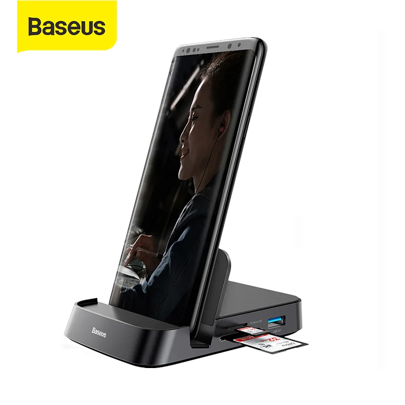 

Baseus USB C HUB Dex Station to USB 3.0 HDMI-compatible USB HUB for Samsung S20 Note 20 Huawei P40 Mate 30 Type C Dock Station