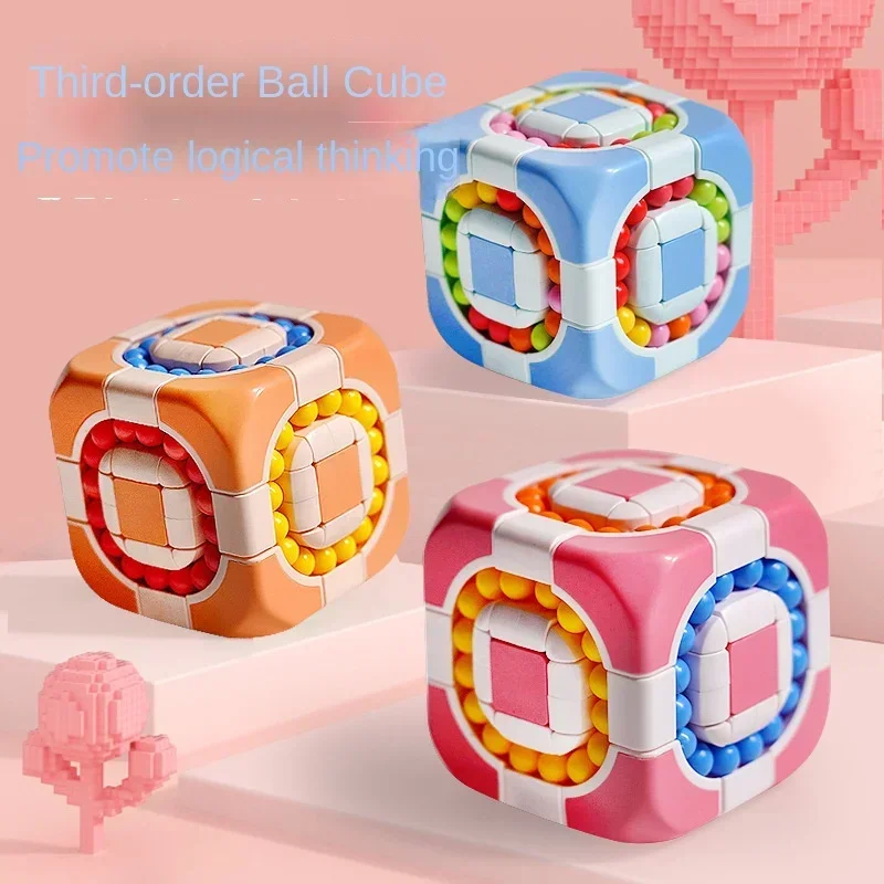 

puzzle Third order rolling ball cube 3D magic children intelligence decompression artifact kindergarten puzzle magic bean toy