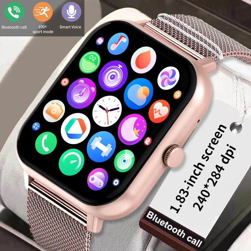 

LIGE 2023 Ladies Smart Watch Women Men Smartwatch Bluetooth Call Smart Clock For Android IOS Fitness Tracker Sport Smart Watches
