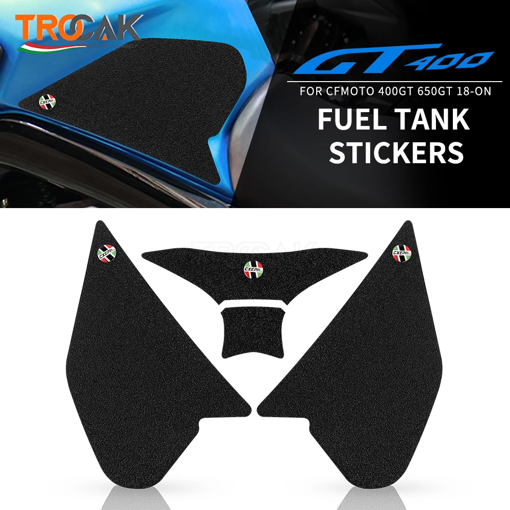 

1 компл. Для CFMOTO 650gt 400gt 650 GT 400 GT 2018-ON ПВХ защита для мотоцикла противоскользящая накладка на бак боковая Тяговая наклейка
