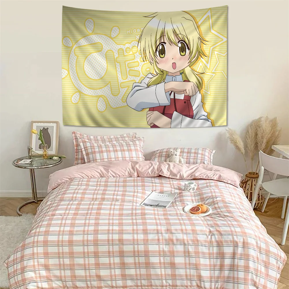 H-Hidamari S-Sketch Japanese Anime Tapestry Indian Buddha Wall Decoration Witchcraft Bohemian Hippie Hanging Sheets