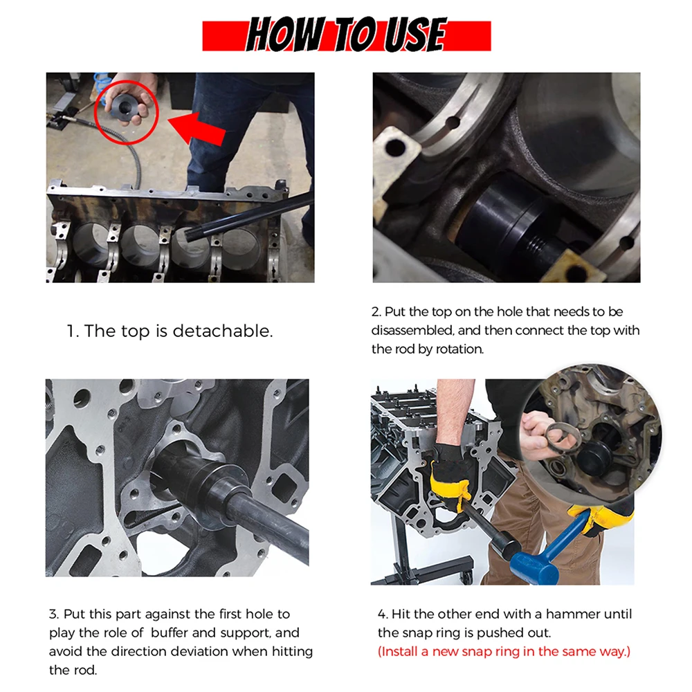 Инструмент для снятия установки кулачкового подшипника двигателя GM Chevy LS LS1 LS2 LS3