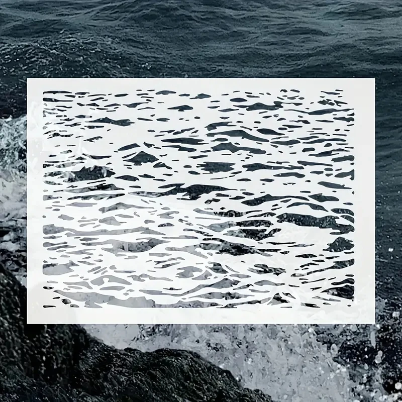 

Трафареты PenhuaMoban волна А4