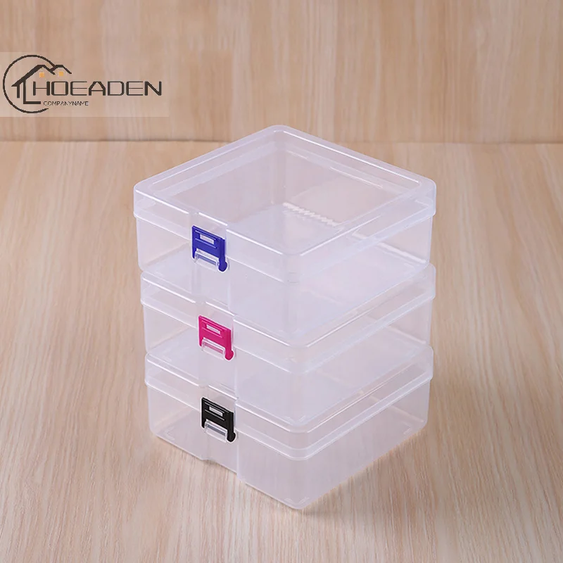 

INS Transparent Plastic Storage Box Photocards Holder Desk Storage Organizer Classification Box Stationery