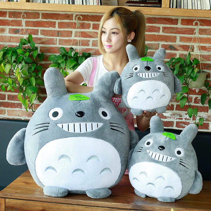 

Totoro плюшевая игрушка, милая плюшевая кошка, японская аниме фигурка, кукла, мягкие плюшевые детские игрушки, подарок на день рождения и Рождество