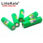 LiitoKala 18650 2500 мАч INR1865025R 20A разрядные литиевые батареи, аккумулятор высокой мощности