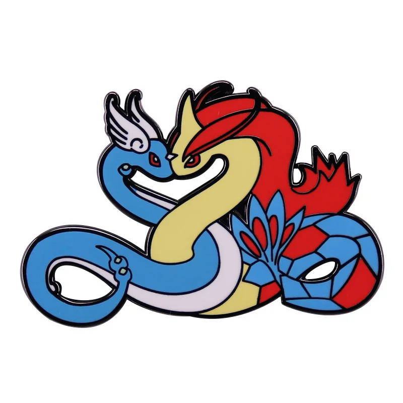 

Cute Dragon And Fish Enamel Pin Lapel Pin for Clothes Brooches on Backpack Briefcase Badge Jewelry Decoration Gifts for Friend