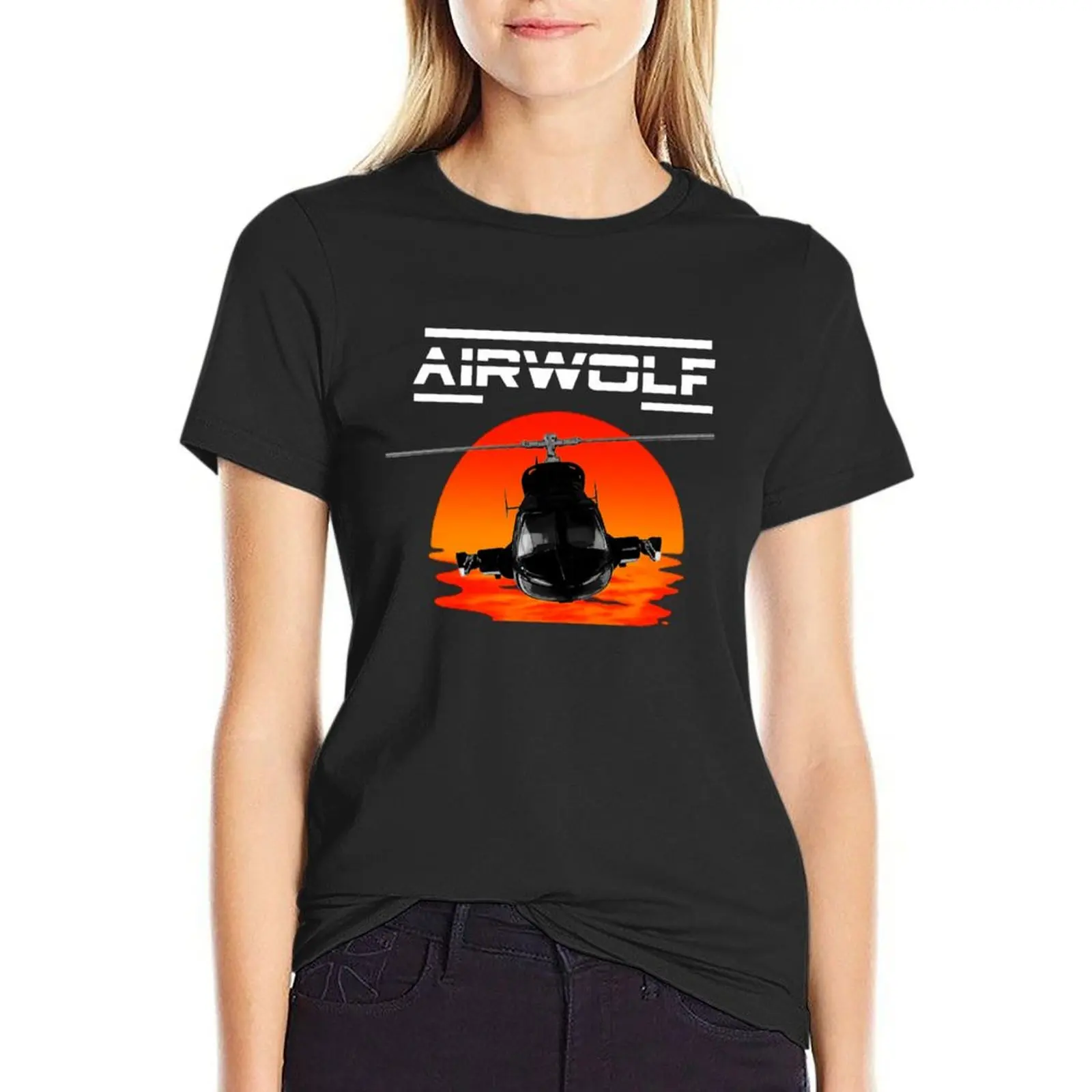 Airwolf tv series футболка суперкоптера одежда хиппи кавайная летний топ женская