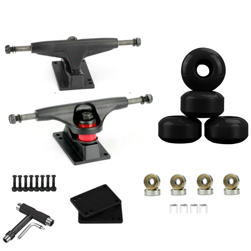 

100A Skateboard Longboard 52X32mm Wheels With 5 Inch Skateboard Trucks And Skateboard Tools Skateboard Accessories