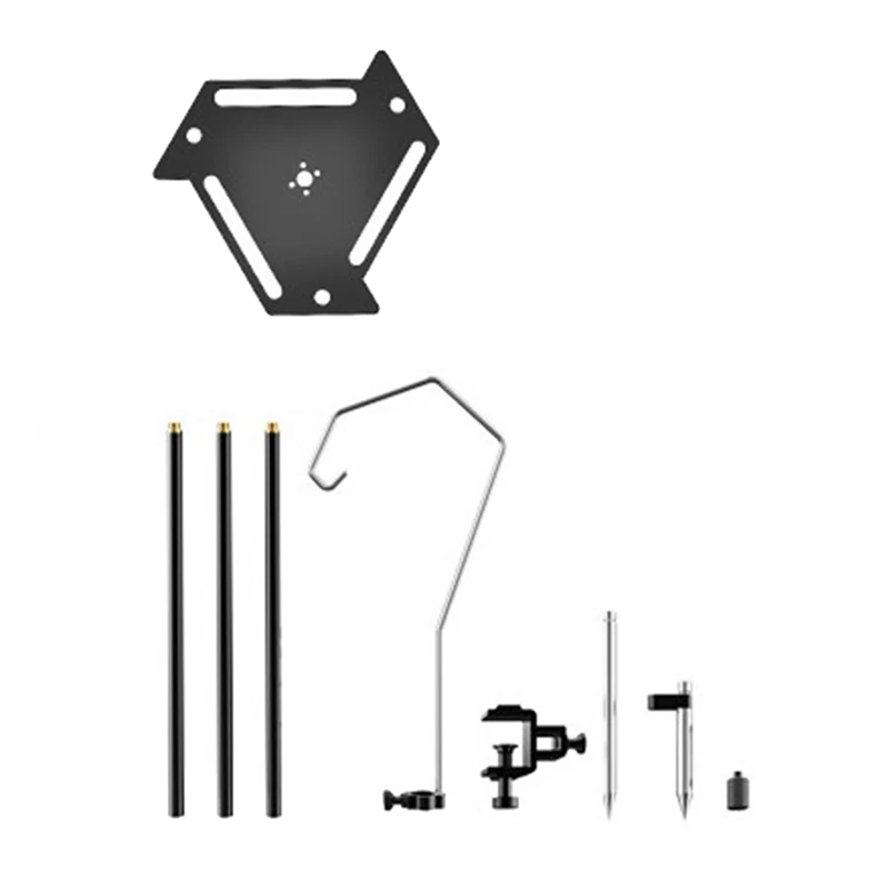 

Foldable Hanging Lamp Rack Portable Hanging Lamp Rack Lantern Lamp Water Bottle Pot Stand For Fishing Picnic