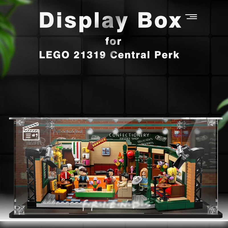 Акриловая витрина для lego Central Perk Show чехол Friends Cafe 21319 пылезащитный прозрачный