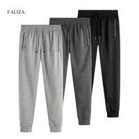 faliza men pants jogger sweatpants male sport trousers baggy fitness gym clothing elastic fashion tracksuit plus size 6xl pan18