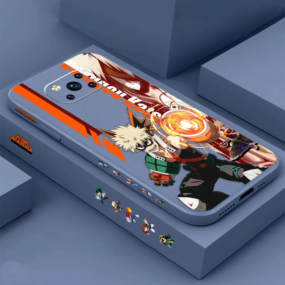 

My Hero Academia Bakugou Katsuki Case For Xiaomi Mi Poco M4 M3 X3 X2 F3 GT CC9 CC9E 8 6X 9 A3 A2 Mix X4 X3 X2 X2S Pro Lite Cover