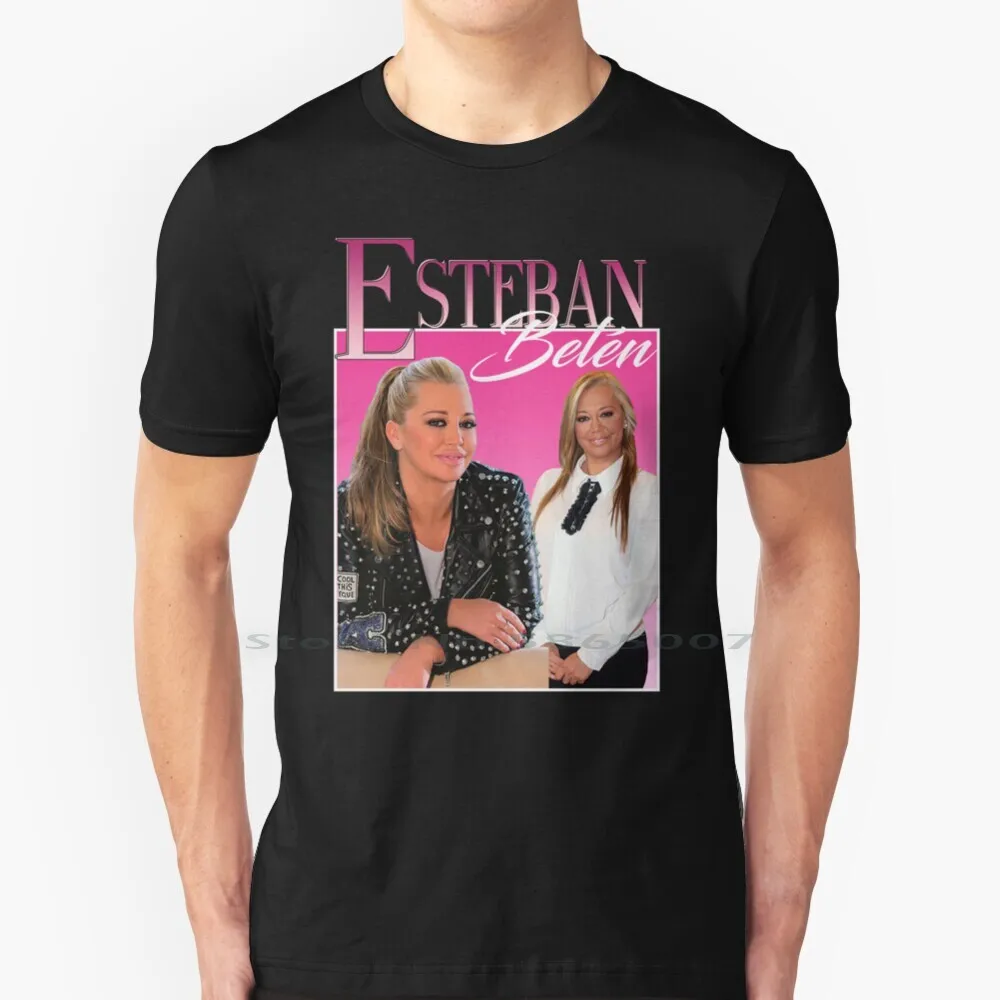 

Belén Esteban T Shirt 100% Cotton Save Me Belen Esteban Telecinco Pop Backfire Big Size 6xl Tee Gift Fashion