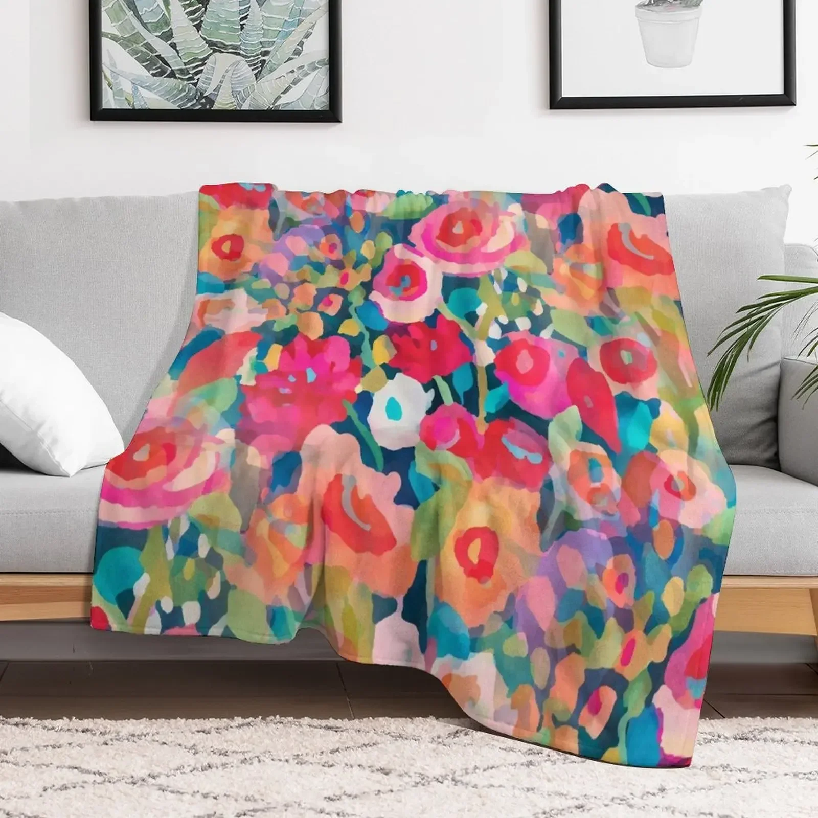 Одеяло с цветочным принтом Juicy одеяла для кровати диваны декоративные