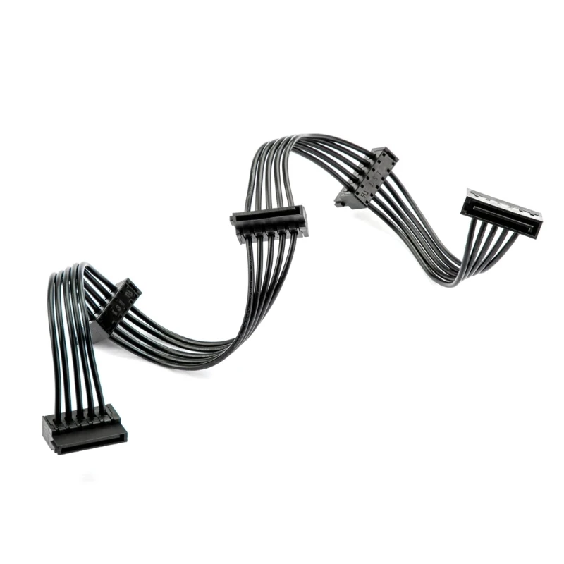 

15Pin Line Splitter Computer Serve Hard Disk Expansion Cable 15P to 4 Port P9JB