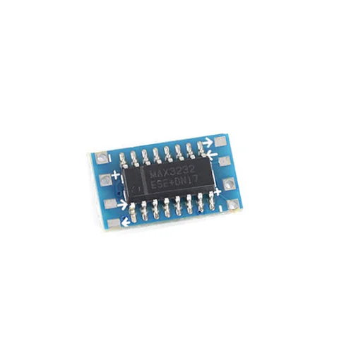 10 шт. мини RS232 MAX3232 уровень в плата уровня TTL 115200 бит/с модуль адаптера преобразователя новый