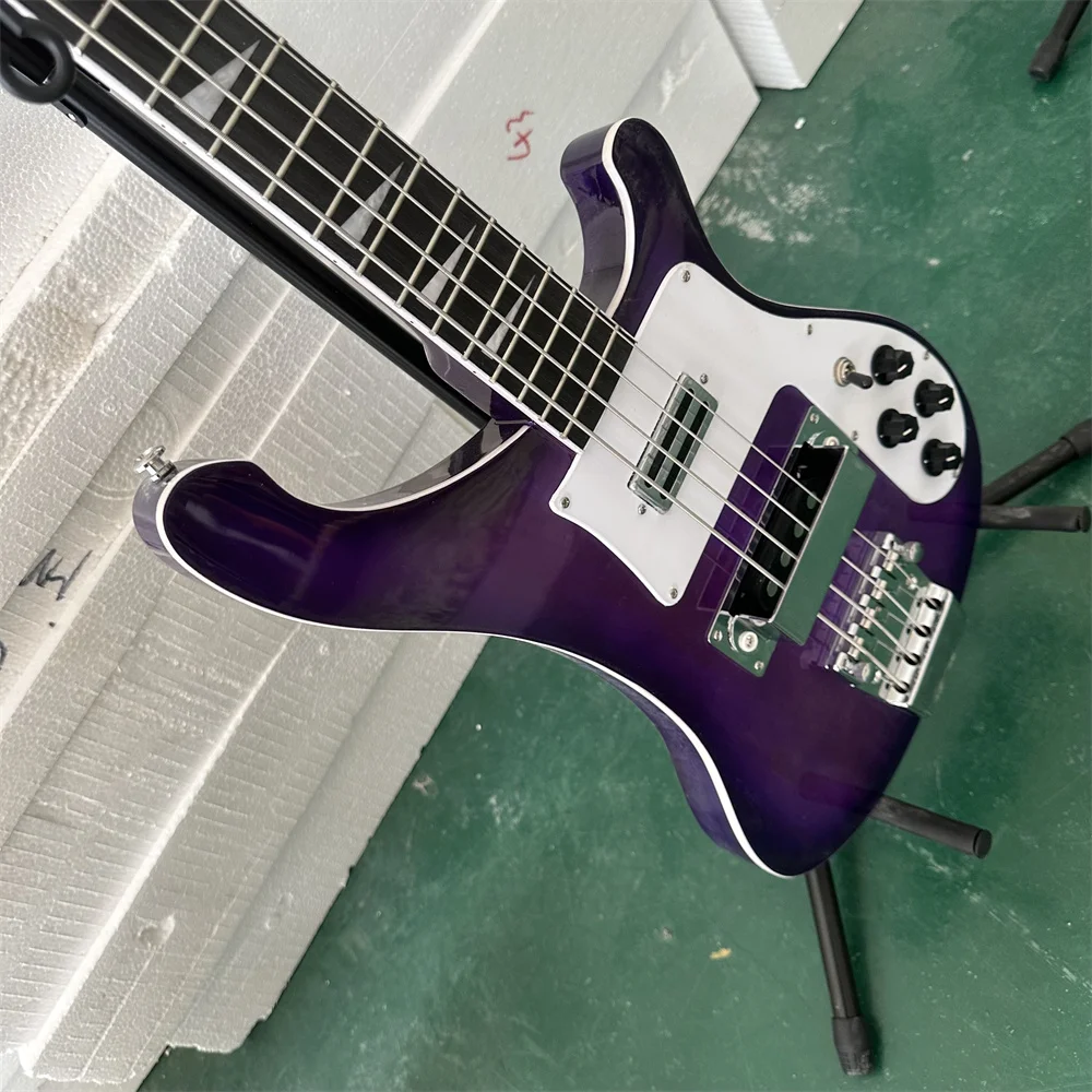 

R бренд 4003 электрическая гитара бас 4 струны Фиолетовый Палисандр гриф бесплатная доставка