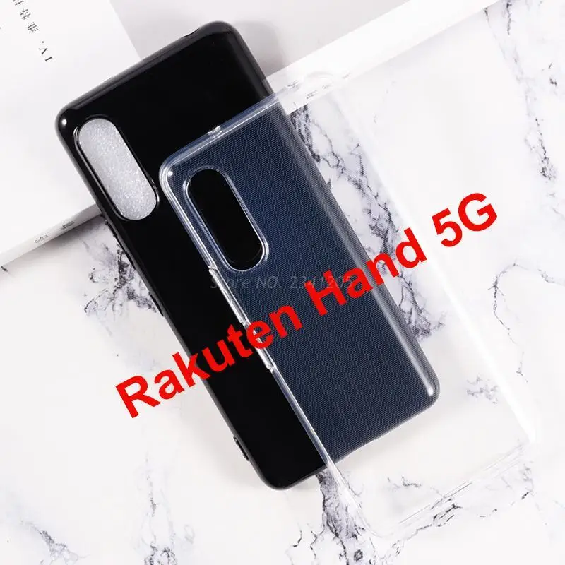 Dirt-resistant Soft Black TPU Case For Rakuten Hand Fitted Case Transparent Phone Case & Cover For Rakuten Hand 5G Phone Bumper