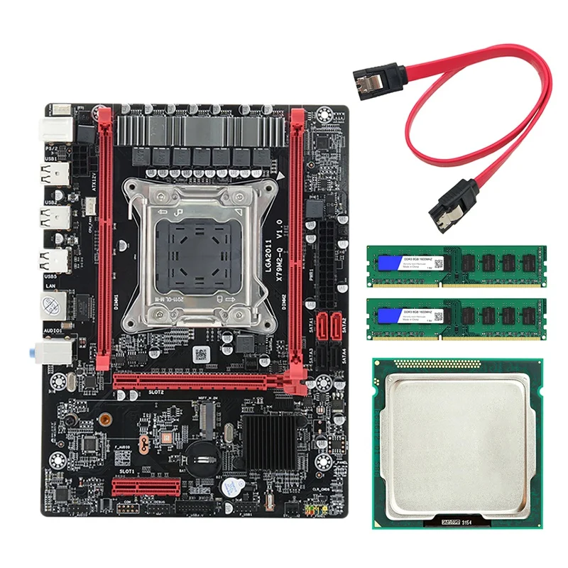HOT-X79 (X79M-Q) материнская плата с E5-2670 V2 CPU + 2X8G DDR3 RAM LGA2011 2XDDR3 ECC PCIE16X 4X USB2.0 SATA2.0 |