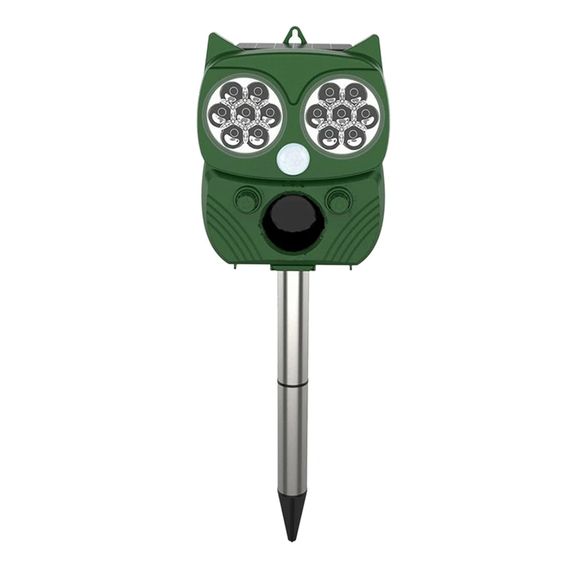 

Ultrasonic Animal Repellent,Outdoor Solar Powered Waterproof PIR Sensor Repellent,Scare Away Cats,Dogs,Foxes,Birds,Etc