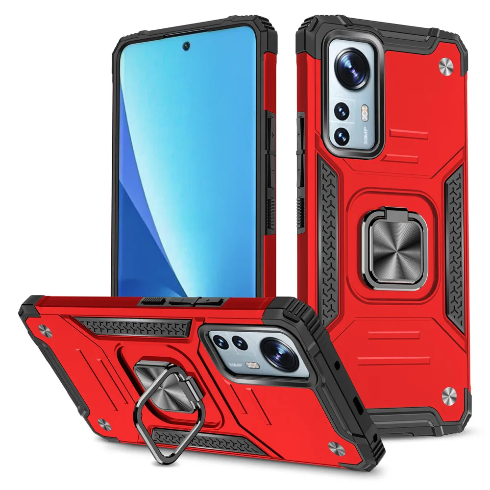 

Phone Case For Xiaomi 12 Lite Shockproof Armor Ring Stand Holder Cover For Xiaomi 12 Lite Pro 12S Pro 12X Xiaomi12X Xiaomi12Pro