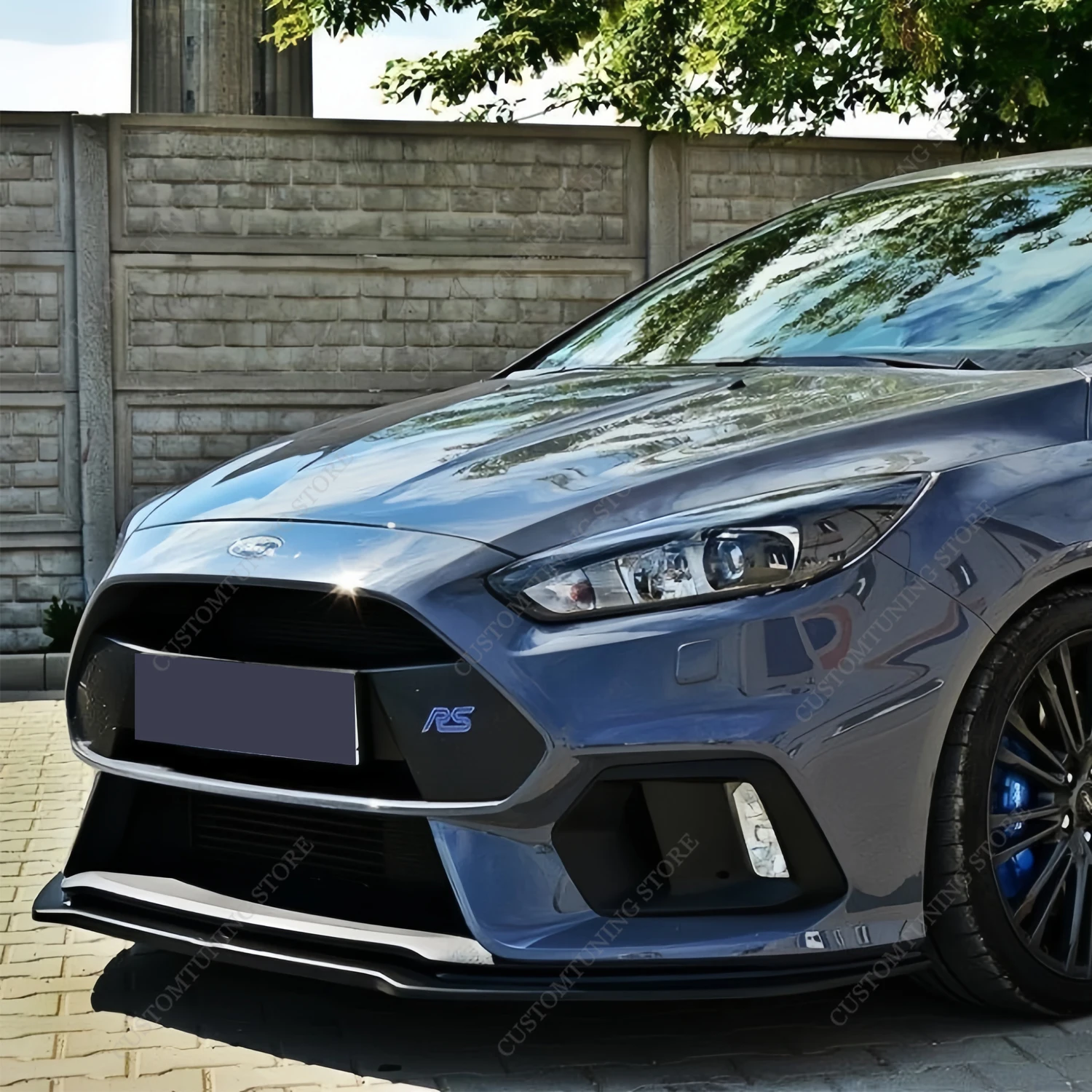 Глянцевый черный передний бампер в стиле Maxton спойлер разделитель диффузор V.4 для