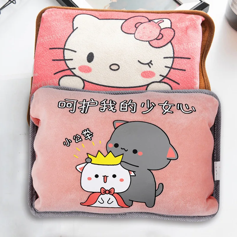 

Anime Sanrio Hot Water Bag Snoopys Accessories Cute Plush Soft Water Filled Warm Water Bag Home Office Kawaii Toys for Girl Gift