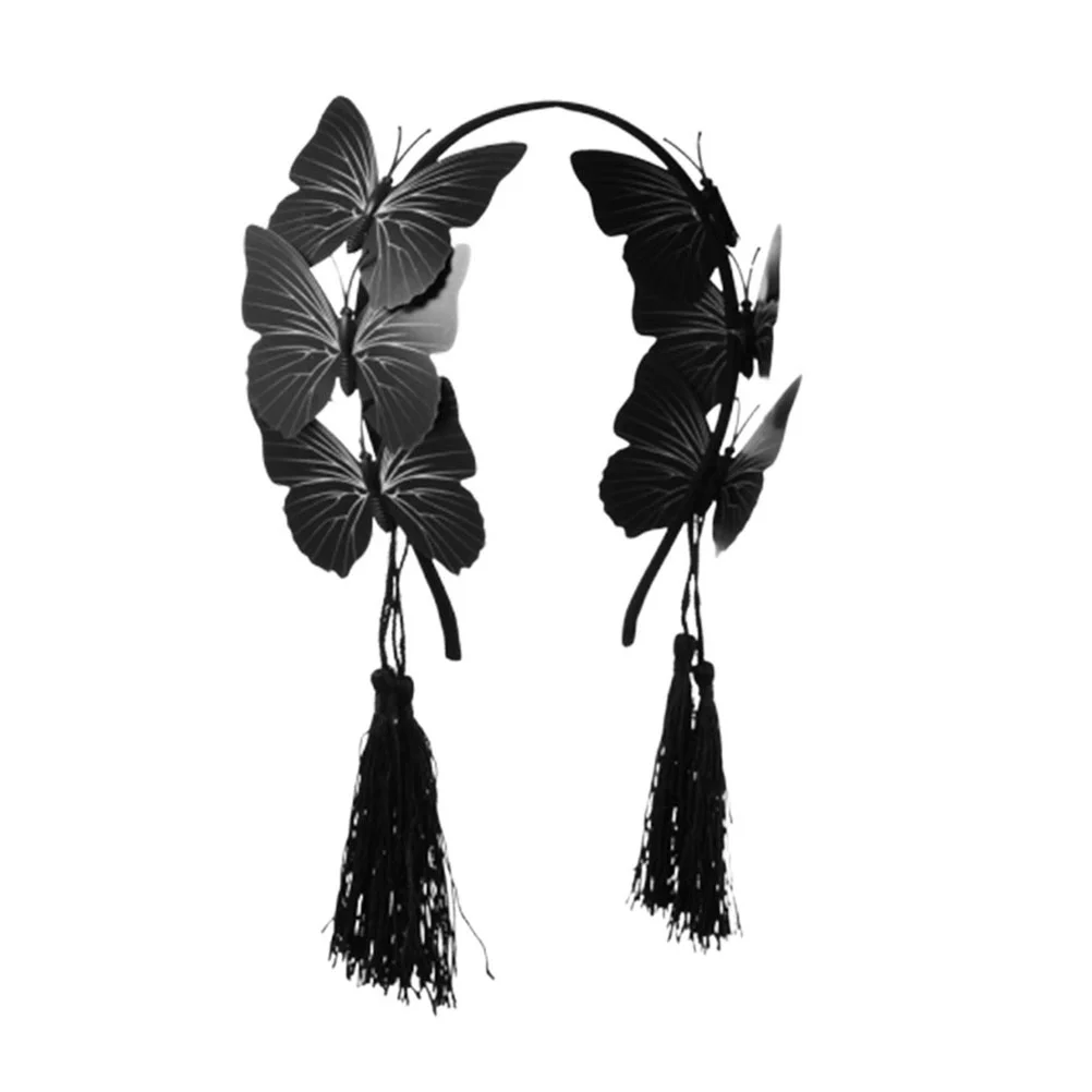 

1Pc Creative Female Hairband Decorative Hairwear Party Cosplay Headdress Black