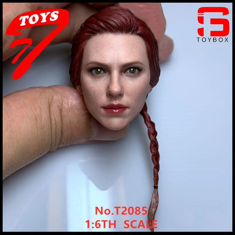 

TTTOYS 1/6 Scarlett Johansson Head Sculpt Female Long Hair Braid Head Carving Model Fit 12'' Soldier Action Figure Body Dolls