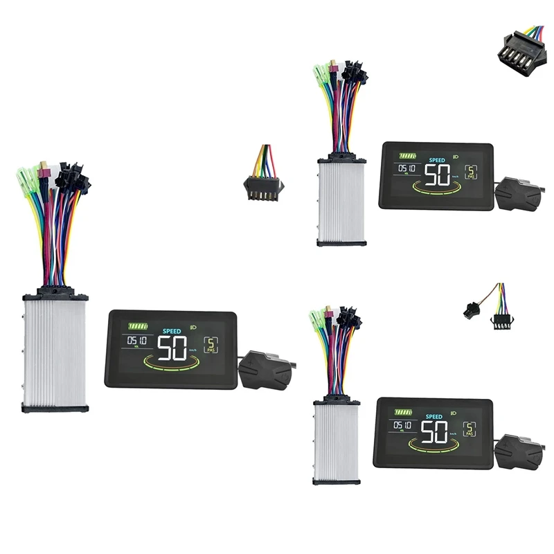 H6C ЖК-дисплей для электрического велосипеда 24 В-60 В + 36 350 Вт контроллер