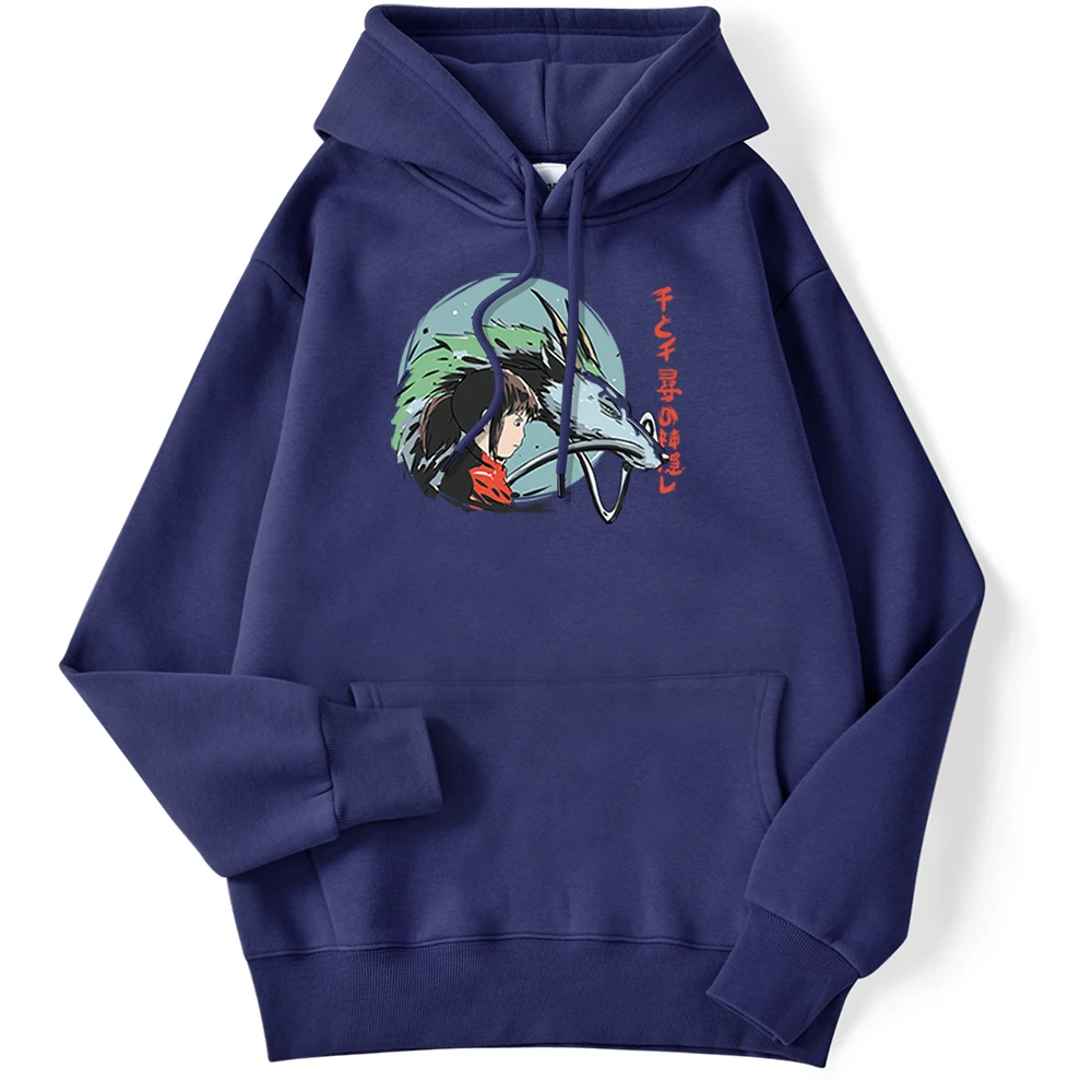 

Spirited Away Japan Anime Print Clothing Mens Autumn StreetwearPullovers Crewneck Comics Hoodies Casual Fashion 2022 Hoody Men