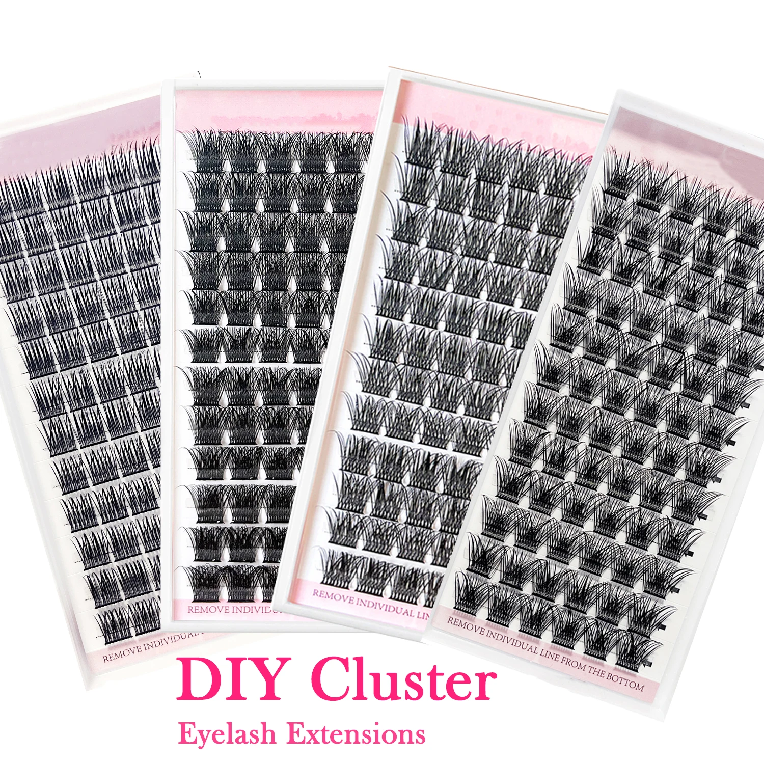 

Clusters Eyelash Extensions 72 Volume Premade Fans Russian Lashes DIY Dovetail Segmented False Lash Extension